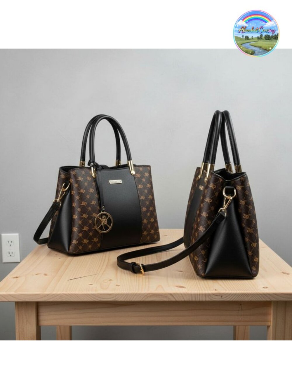 PU Leather Satchel Handbag Tote Crossbody Messenger Shoulder Bag